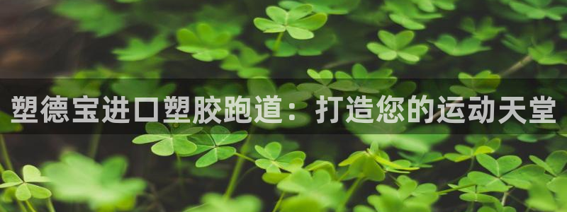 谈球吧在线：塑德宝进口塑胶跑道：打造您的运动天堂