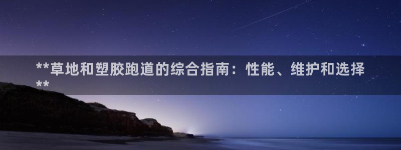 谈球吧网页登录：**草地和塑胶跑道的综合指南：性能、维护和选择
**