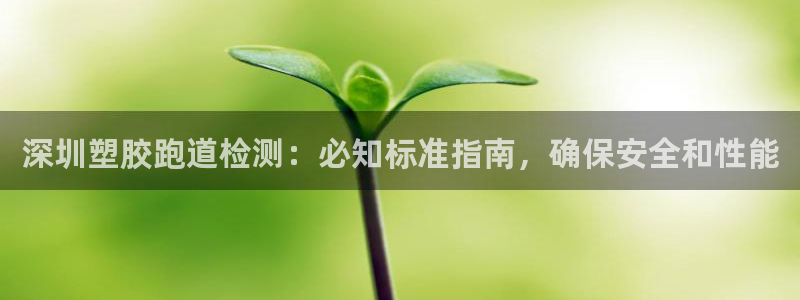 谈球吧电子：深圳塑胶跑道检测：必知标准指南，确保安全和性能