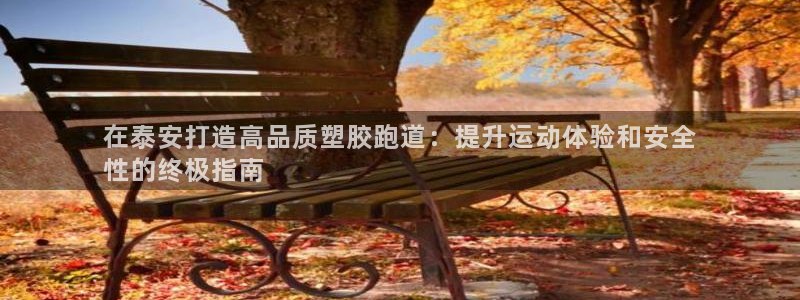 谈球吧官方网站：在泰安打造高品质塑胶跑道：提升运动体验和安全
性的终极指南