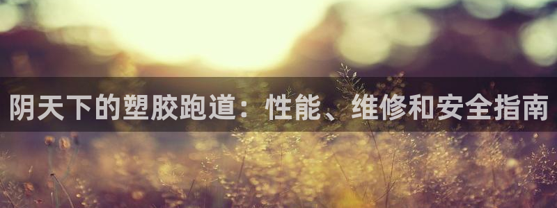 谈球吧中国官方网站：阴天下的塑胶跑道：性能、维修和安全指南