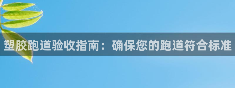 谈球吧平台正规吗可信吗：塑胶跑道验收指南：确保您的跑