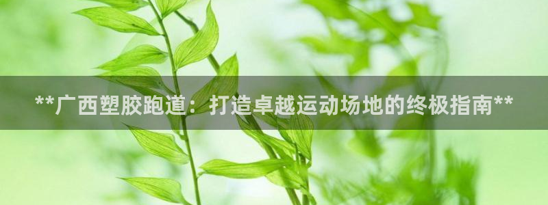 谈球吧体育app下载中心：**广西塑胶跑道：打造卓越运动场地的终极指南**
